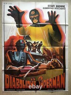 The Superman Diabolique / Movie Poster 67 Original Grande French Movie Poster