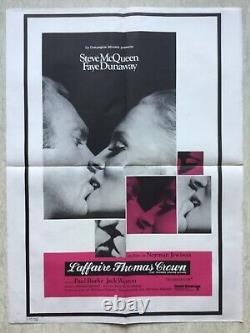 The Thomas Crown Affair Original Cinema Poster 1968