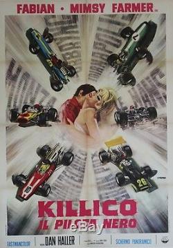 The Wild Racers Italian Original Poster Entoilée (roger Corman)