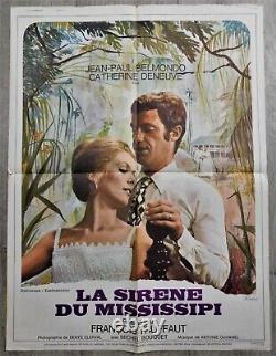 The title in English would be: 'The Siren of the Mississippi Original Poster 60x80cm 23x32 1969 Belmondo'
