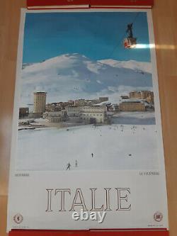 Tourism Poster Italy Original Vintage Poster Le Téléphère Sestriere 19629