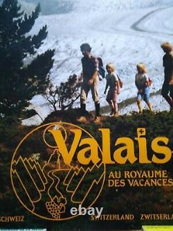 Travel Original Poster Original Swiss Valais Poster