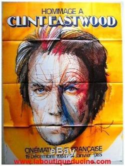 Tribute To Clint Eastwood Cinema Displays / Original French Movie Poster