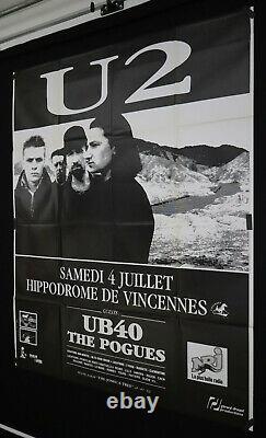 U2 Joshua Tree Tour Original Poster Concert Paris 1987 Poster 160x118