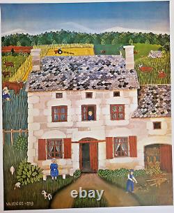 Valdeneige Naive Houses Original Exhibition Poster 1979