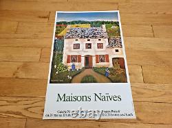 Valdeneige Naive Houses Original Exhibition Poster 1979