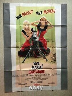 Viva Maria Poster Cinema 1965 Original Grande French Movie Poster Bardot Moreau