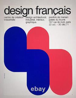 WIDMER Original French Design 1971 Screenprint Poster
