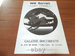 Will Barnet Circle Ii- Original Exhibition Poster Poster -paris-1980 Rare