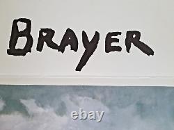 Yves Brayer Original Exhibition Poster by Robin Leadouze in the 80's