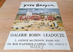 Yves Brayer Original Exhibition Poster by Robin Leadouze in the 80's
