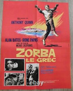 Zorba The Greek Poster Original Poster 43x54cm 17x21 1964 A. Quinn Irene Papas