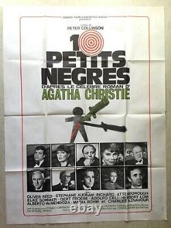 10 petits nègres (Affiche cinéma EO 1976) Original Grande French Movie Poster