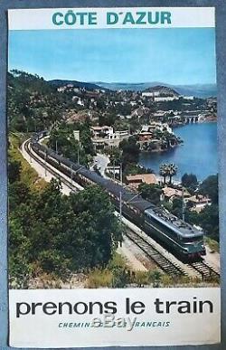 2 affiches anciennes/original posters travel France Monte Carlo Cote d'Azur SNCF
