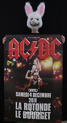AC/DC Affiche originale concert La Rotonde Le Bourget 1982 Poster 118x78cm