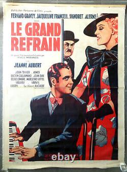 AFFICHE ANCIENNE Cinéma LE GRAND REFRAIN Mirande Film Original Movie Poster