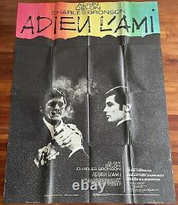 Adieu l'ami / Alain Delon / Charles Bronson / Poster / Affiche / Original / 1968