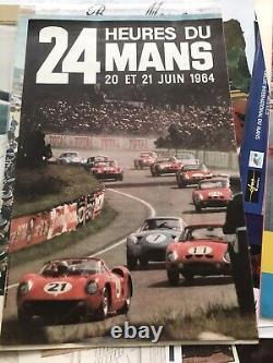 Affiche 24 heures du Mans 1964 Originale