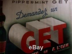 Affiche Ancienne PIPPERMINT GET Original Vintage Poster de 1937 by Leclerc