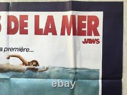 Affiche LES DENTS DE LA MER (EO 1976) Original Grande French Movie Poster JAWS