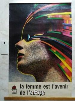 Affiche La femme est l'avenir de l'europe ROMAN CIESLEWICZ ORIGINAL 1978 POSTER