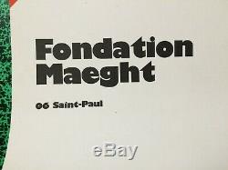 Affiche Original Poster Ellsworth KELLY Fondation Maeght Saint Paul 1970