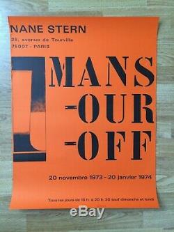 Affiche Original Poster Paul MANSOUROFF Galerie Nane Stern Paris 1973