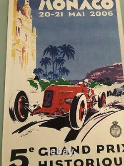 Affiche Originale Poster 5 éme Grand Prix Monaco Historique Formule 1 F1 2006
