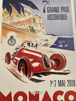 Affiche Originale Poster 7 éme Grand Prix Monaco Historique Formule 1 F1 2010