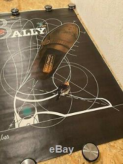 Affiche Originale Poster Bally Chaussures Signé Roger Bezombes Vintage
