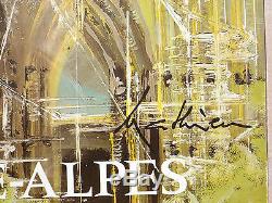 Affiche Originale Poster France Rhone Alpes Cathedrale Georges Mathieu