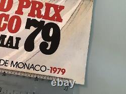 Affiche Originale Poster Grand Prix Monaco F1 Formule 1 1979