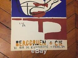 Affiche Poster Original Le Corbusier 1955 Mourlot