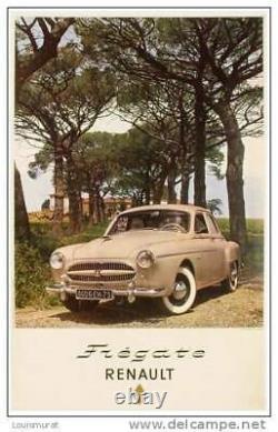 Affiche Poster vintage Voiture Frégate Renault Draeger 1955