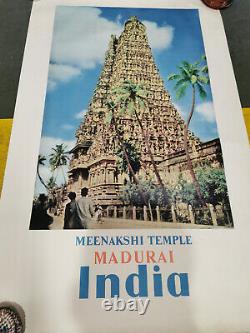 Affiche Tourisme Original Meenakshi Temple. Madurai. India. 100x70cm