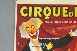 Affiche ancienne originale cirque d hiver, vintage CIRCUS POSTER