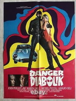 Affiche de cinéma originale Danger Diabolik (EO 1967) Mario Bava French Poster