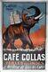 Affiche Originale 1927 Cafe Collas Perles Des Indes Inde Coffee India Poster