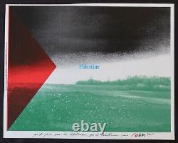 Affiche originale 1982 pas de PALESTINE sans OLP 75x59cm poster 1045