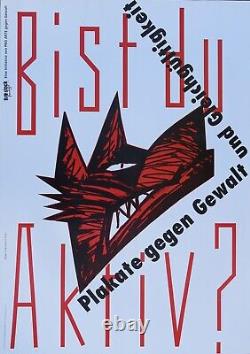 Affiche originale BIST DU AKTIV 1993 Alain Le Quernec 60X84cm poster 1102