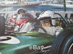 Affiche originale Grand Prix de Monaco 1968 Michael Turner Edition J. Ramel Nice