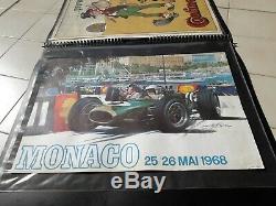 Affiche originale Grand Prix de Monaco 1968 Michael Turner Edition J. Ramel Nice