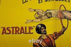 Affiche originale Illusionniste / Magie 1920 Fakir vintage poster cirque circus