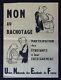 Affiche Originale Unef Non Au Bachotage étudiants 1963 Poster 717