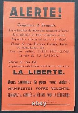 Affiche originale mai 68 ALERTE LA LIBERTE poster may 1968 694