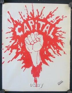 Affiche originale mai 68 COUP DE POING DANS LE CAPITAL poster may 1968 426