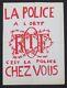 Affiche Originale Mai 68 La Police A L'ortf Poster May 1968 636