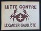 Affiche Originale Mai 68 Lutte Contre Le Cancer Gaulliste French Poster 1968 142