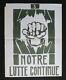 Affiche Originale Mai 68 Notre Lutte Continue 3 French Poster 1968 002