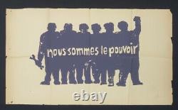 Affiche originale mai 68 NOUS SOMMES LE POUVOIR poster may 1968 620